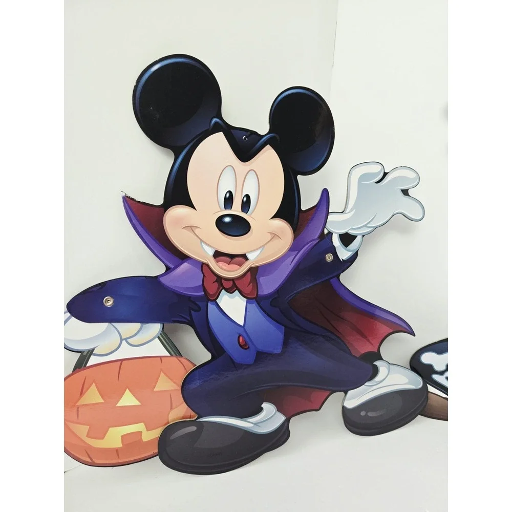 Disney‎ Halloween wall decor hanging jointed New Goofy Mickey Minnie lot of 3